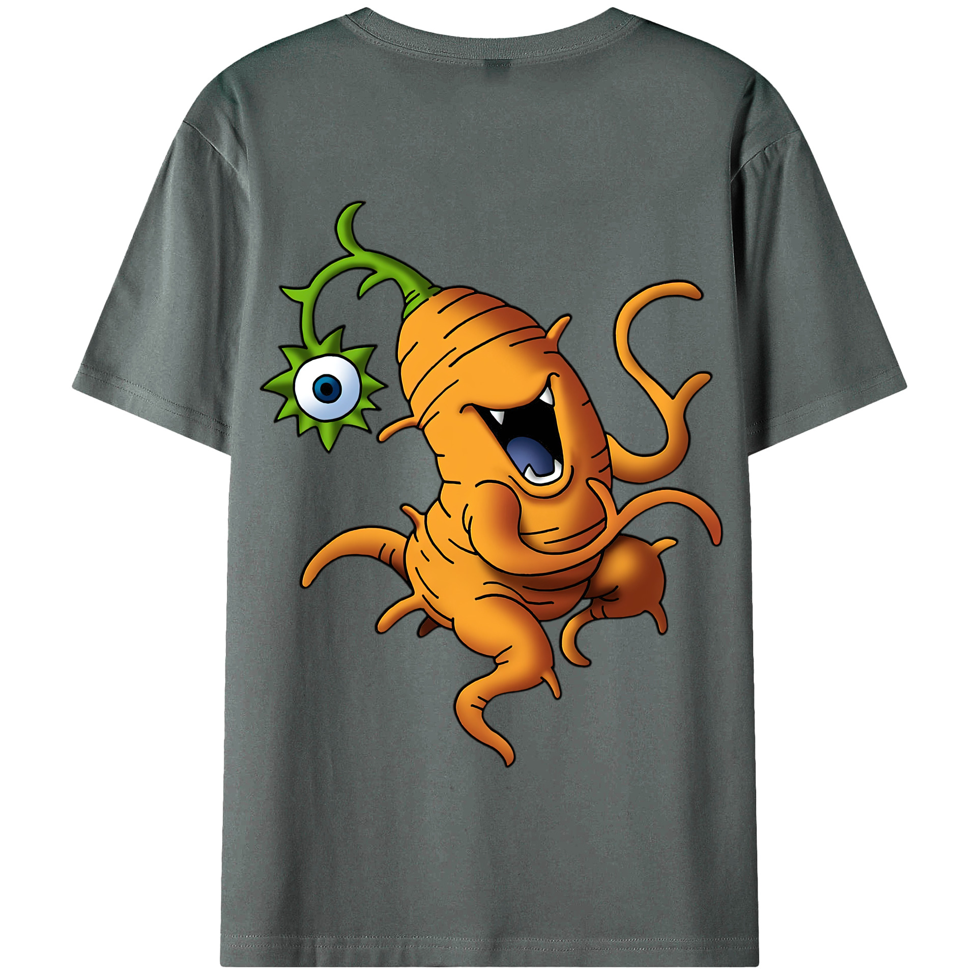 （画像用） ドラゴンクエスト Doragon Kuesuto Dragon Quest 綿100％半袖Tシャツ（背面プリント）